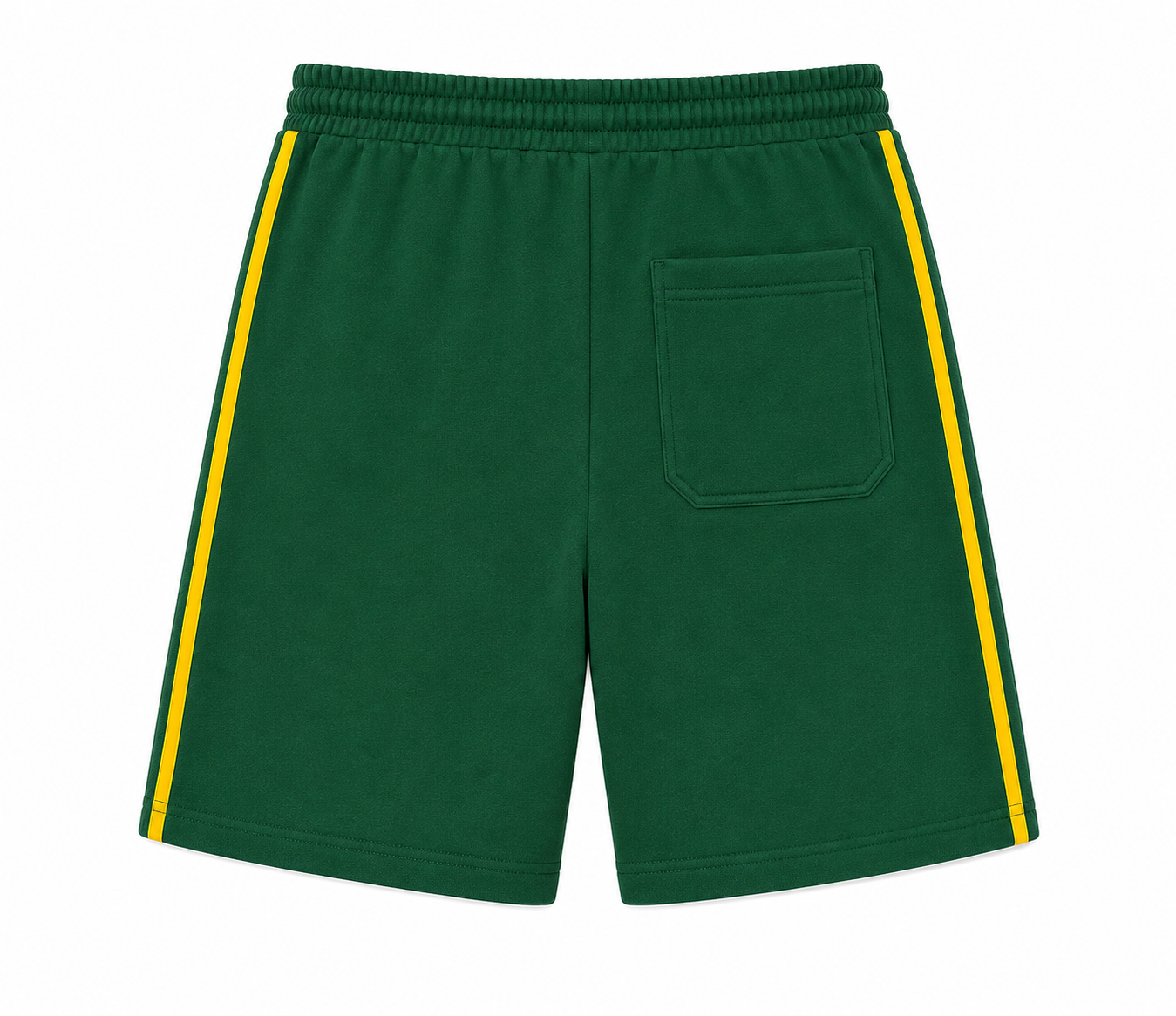 Hipware Signature Double Stripe Shorts – Green/Gold (Copy)