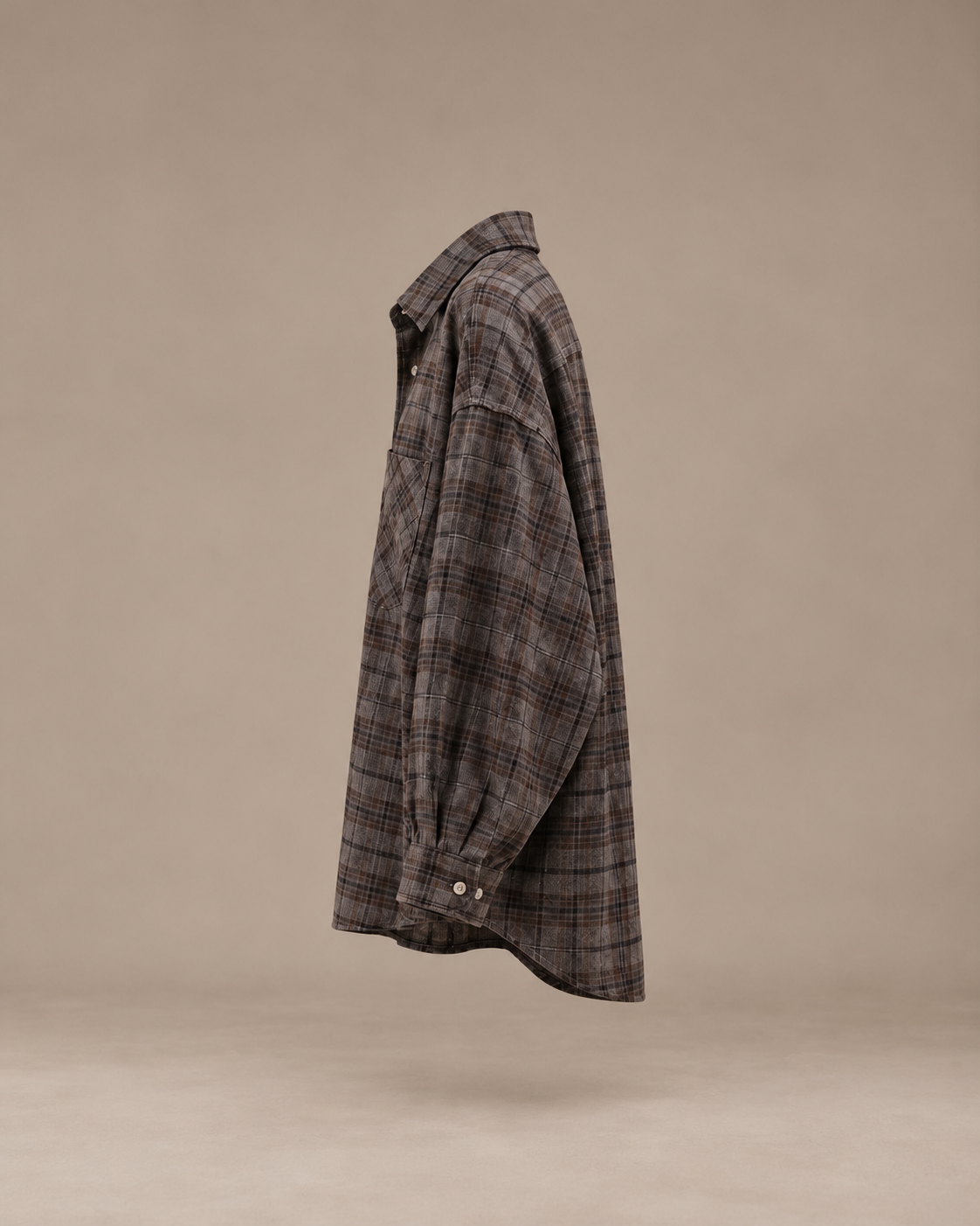 HIPWARE OVERSIZED PLAID SHIRT