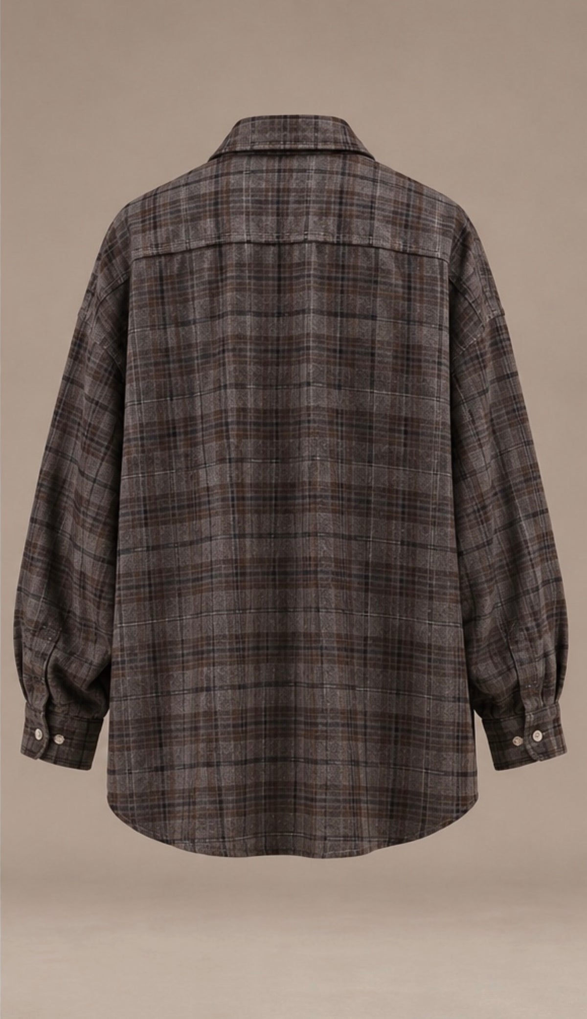 HIPWARE OVERSIZED PLAID SHIRT
