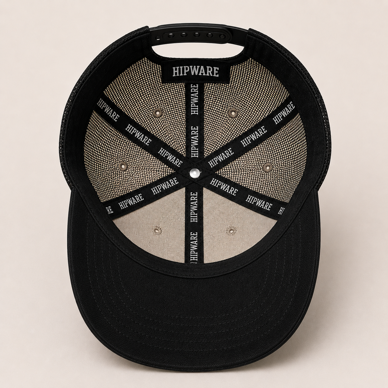 Hipware Elevated Trucker – Cream/Black