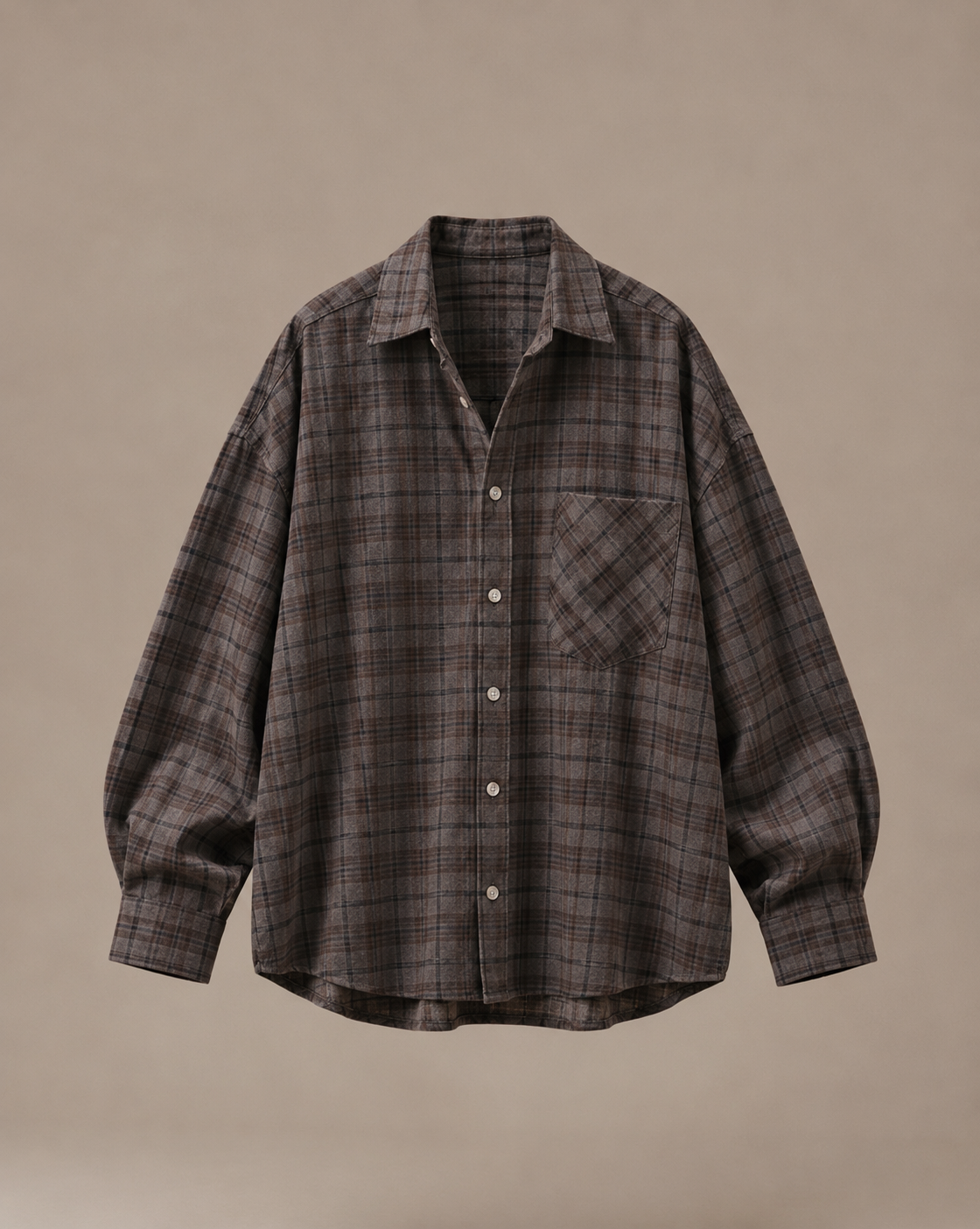 HIPWARE OVERSIZED PLAID SHIRT
